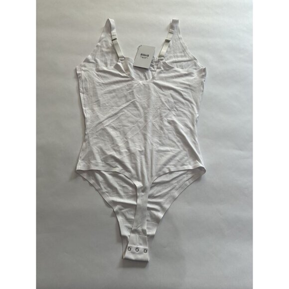 Wolford Beauty Cotton Bodysuit in Pearl Medium - Picture 4 of 4